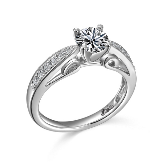 Elegant Semi-Mount Ring with .18Ct Diamonds