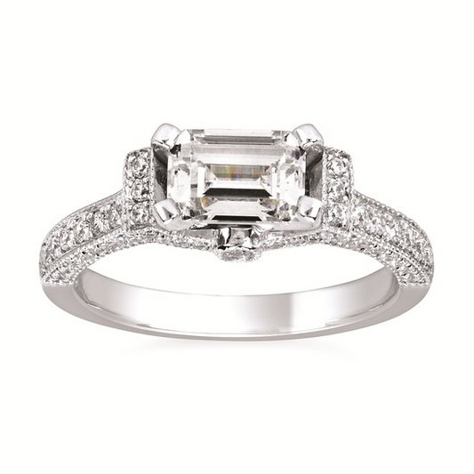 Forever Elegant® 1/2 Ctw. Diamond Semi Mount in 14K Gold