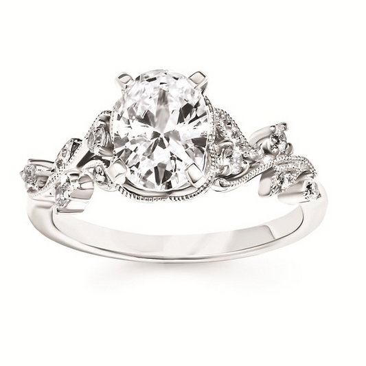 Forever Elegant® 1/8 Ctw. Diamond Semi Mount in 14K Gold