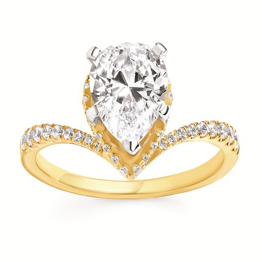 Forever Elegant® 3/8 Ctw. Diamond Semi Mount in 14K Gold