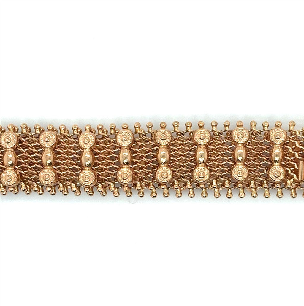18K Gold Woven-Look Bracelet