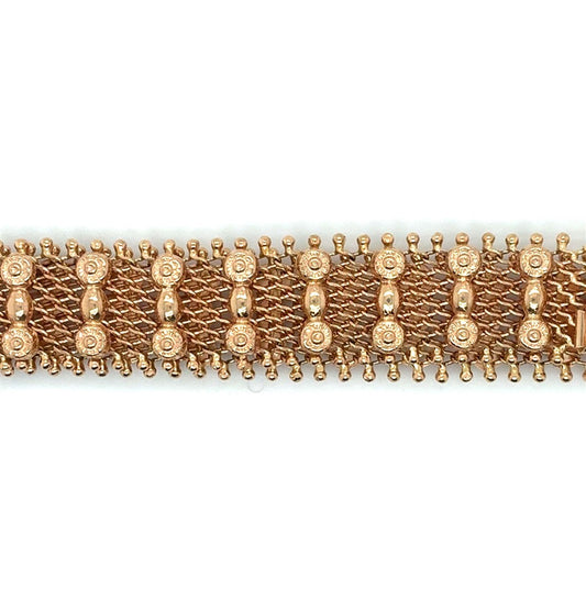 18K Gold Woven-Look Bracelet