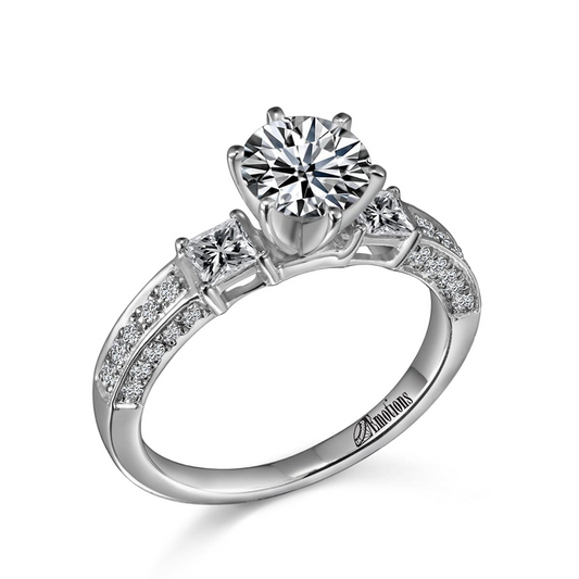 Classic Ring Semi-Mount with .62Ct Diamonds