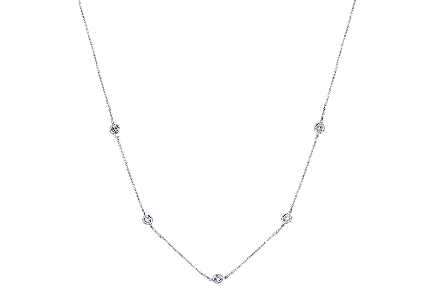 NECKLACES-5 RD 19 INCH 0.60Ct-