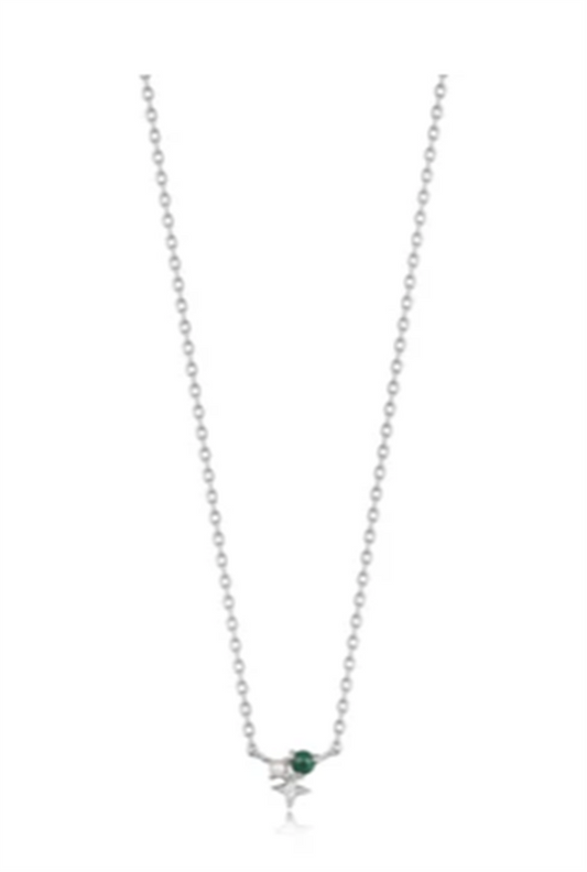 Ania Haie Stunning SS Malachite Star Necklace