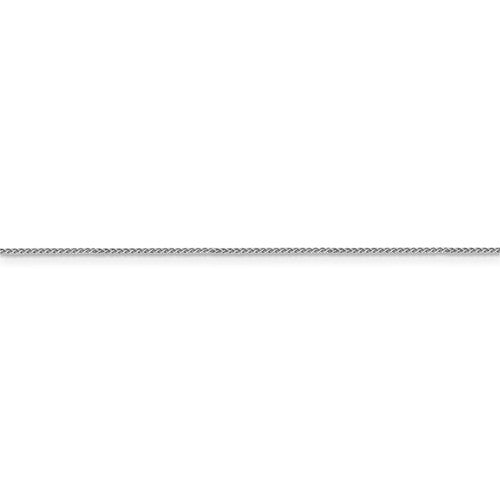 Refined 14K White Gold Wheat Chain