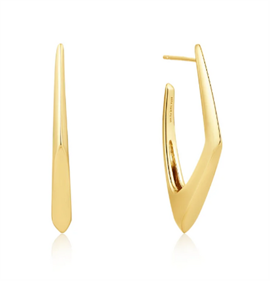 Ania Haie “Polished Punk” Geometric Hoop Earrings – SS/YGP