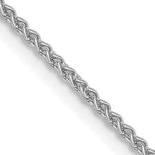 14K White Gold 1.25MM Spiga Chain – 18"
