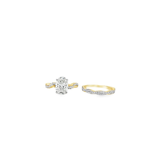 LGD 14KYG 2.44CTW Wedding Set