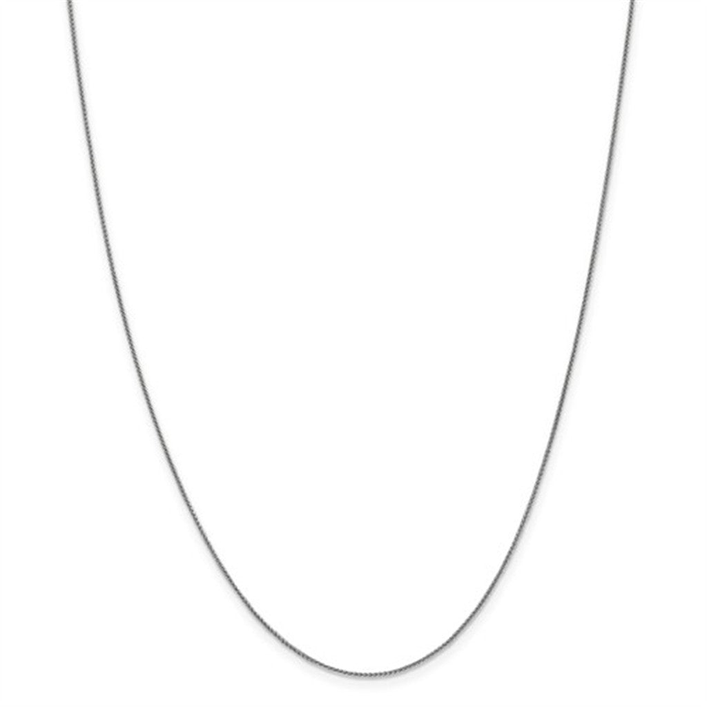 Refined 14K White Gold Wheat Chain