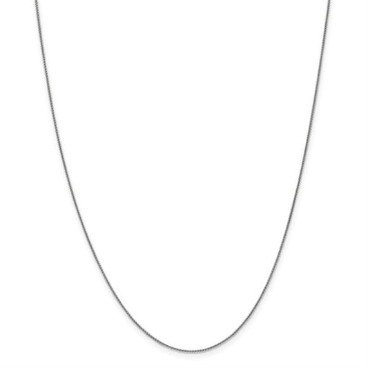 Refined 14K White Gold Wheat Chain