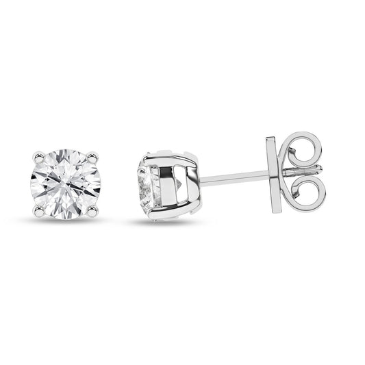 LGD 1CTW 14KWG 4 PRONG STUDS 2