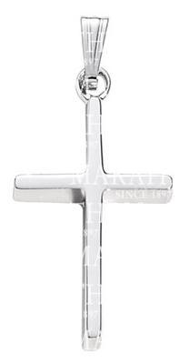 SS POLISHED CROSS W/ CHAIN