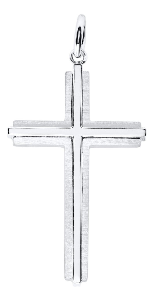 SS Men's Polished-Satin Cross