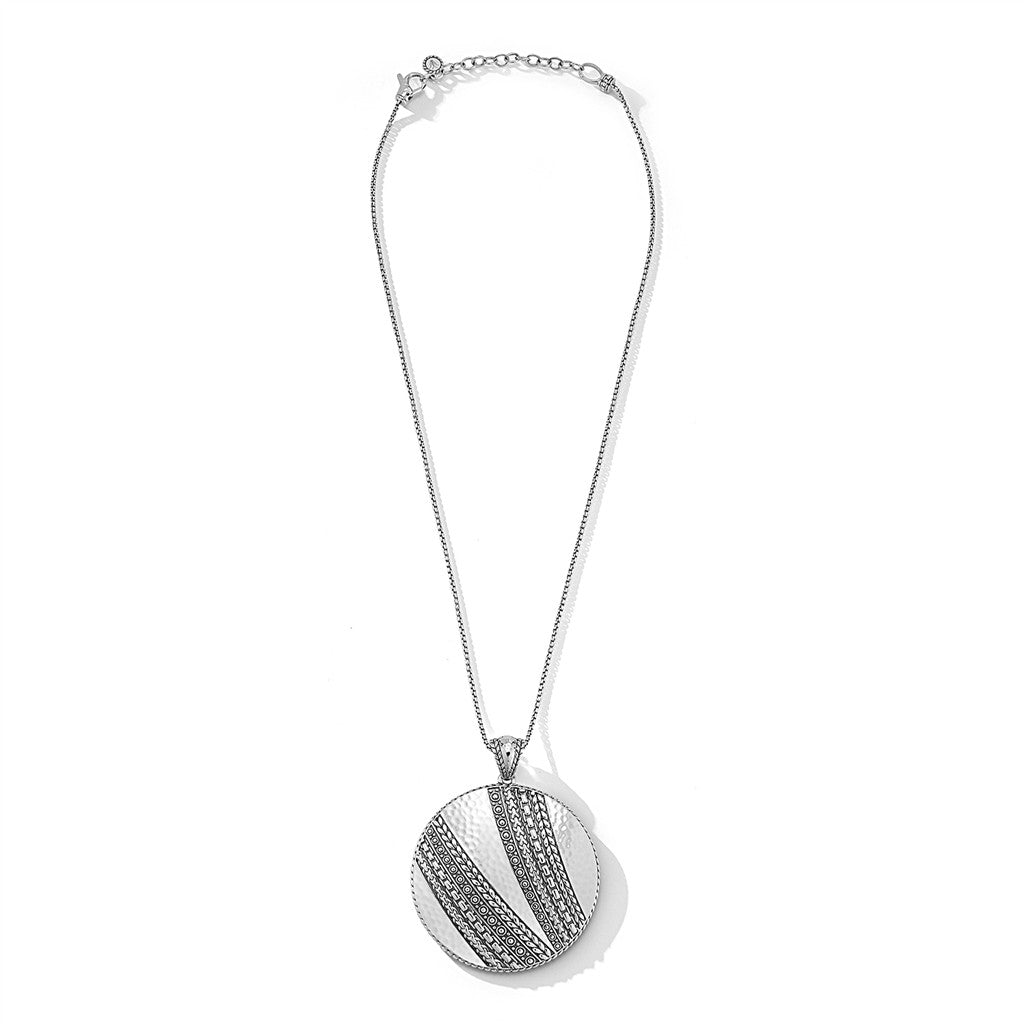 JAI Sterling Silver Master Artisan Disk Pendant Ne | Silver Necklaces