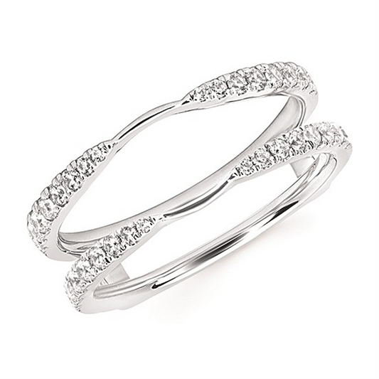 14K White Gold .38CTW Diamond Bridal Insert