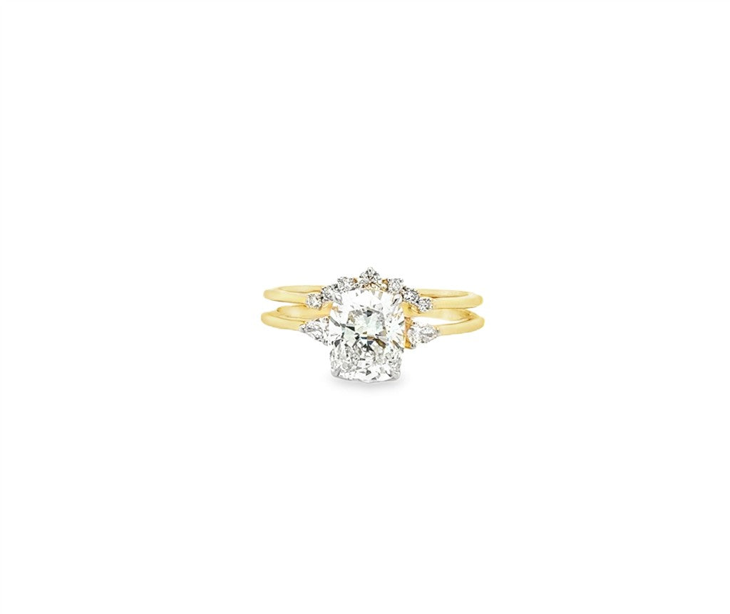 LGD 14KYG 1.72CTW Engagement Ring & Matching Band