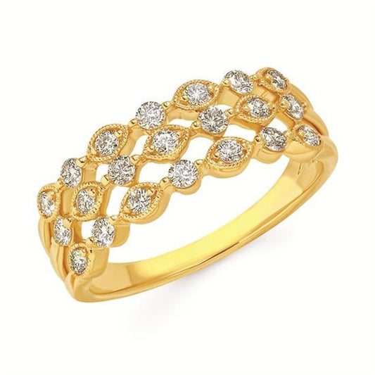 1/2 Ctw. Diamond Fashion Ring in 14K Gold