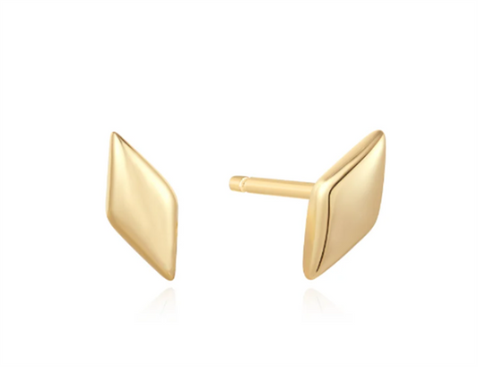 Ania Haie “Dusk Divas” Gold Sparkle Stud Earrings – SS/YGP