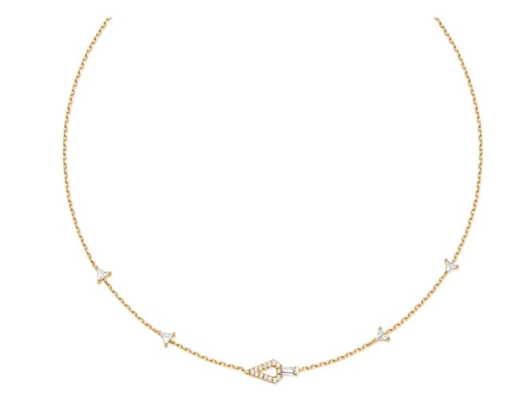 Gold Geometric Satellite Necklace  Ania Haie  Parker Jewelers Carlisle, PA
