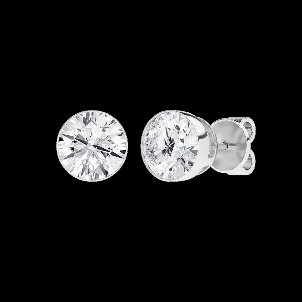 LGD 4.10CTW 14KWG BEZEL SET ST