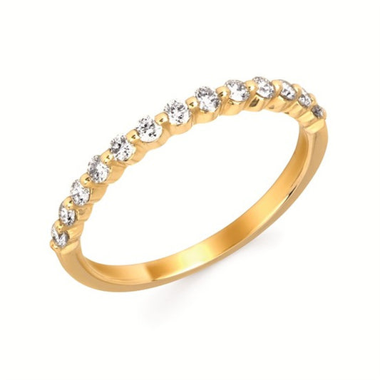 1/2 Ctw. Diamond Shared Prong Band Ring in 14K Gold