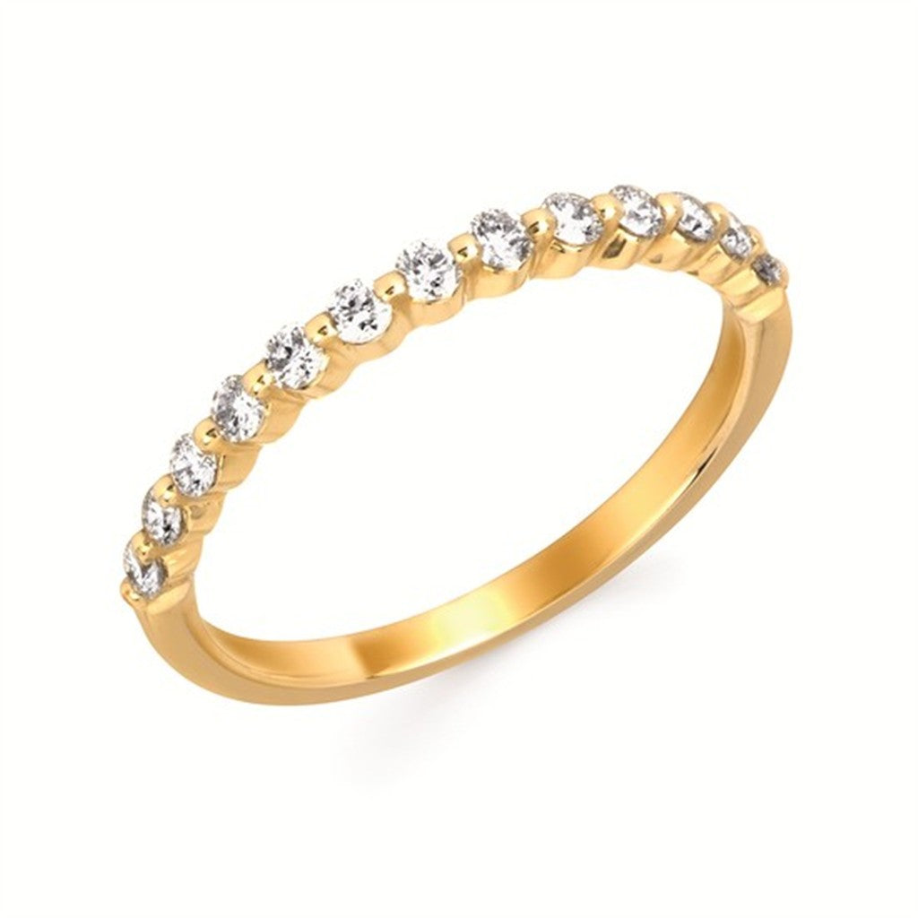 1/2 Ctw. Diamond Shared Prong Band Ring in 14K Gold