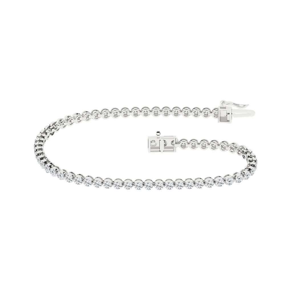 LGD 3CTW 14KWG ROUND BEZEL BRA