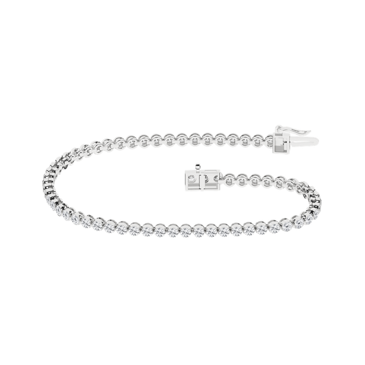 LGD 3CTW 14KWG ROUND BEZEL BRA