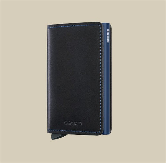 Secrid Slim Wallet Original Black and Navy