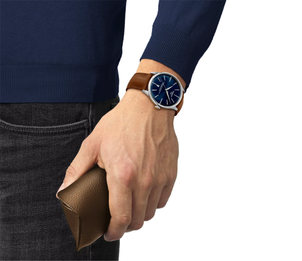 Tissot Chemin de Tourelles Powermatic 80 Blue Dial Watch