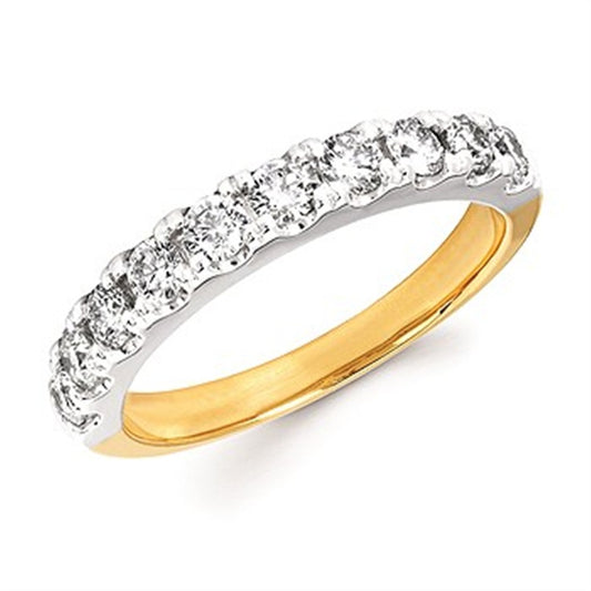 3/4 Ctw. Prong Set Diamond Anniversary Band in 14K Gold