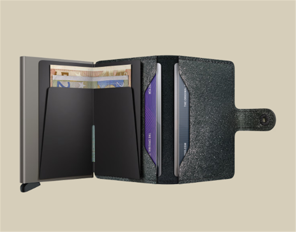 SECRID Miniwallet Stars Black