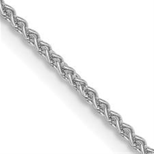14K White Gold 1.25MM Spiga Chain – 18"