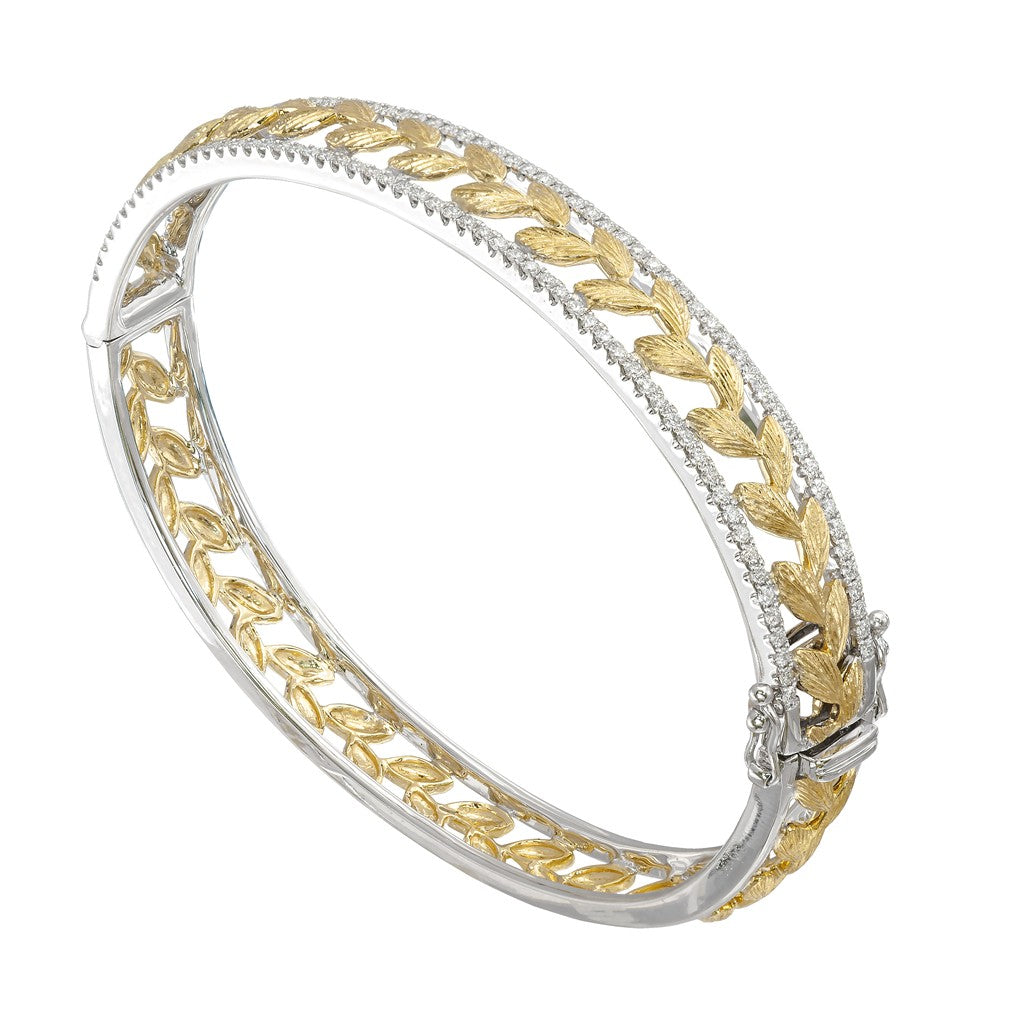 18KTT Diamond Bangle Bracelet – Exquisite Craftsmanship