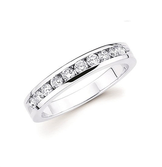 1/3 Ctw. Channel Set 10 Stone Diamond Anniversary Band