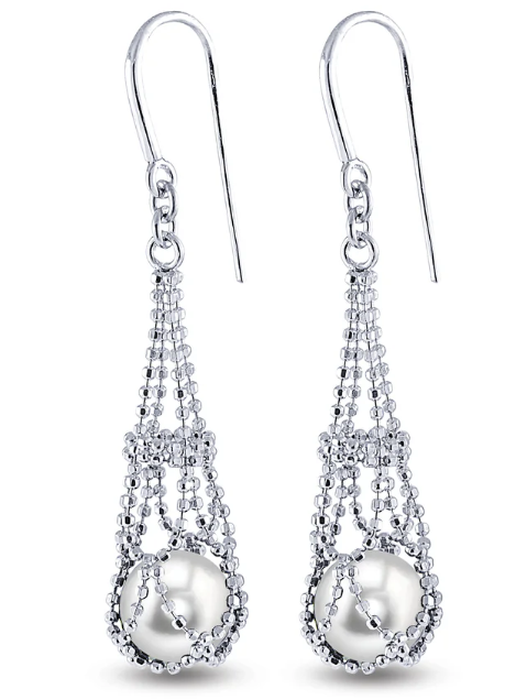 Sterling Silver Freshwater Pearl Earring