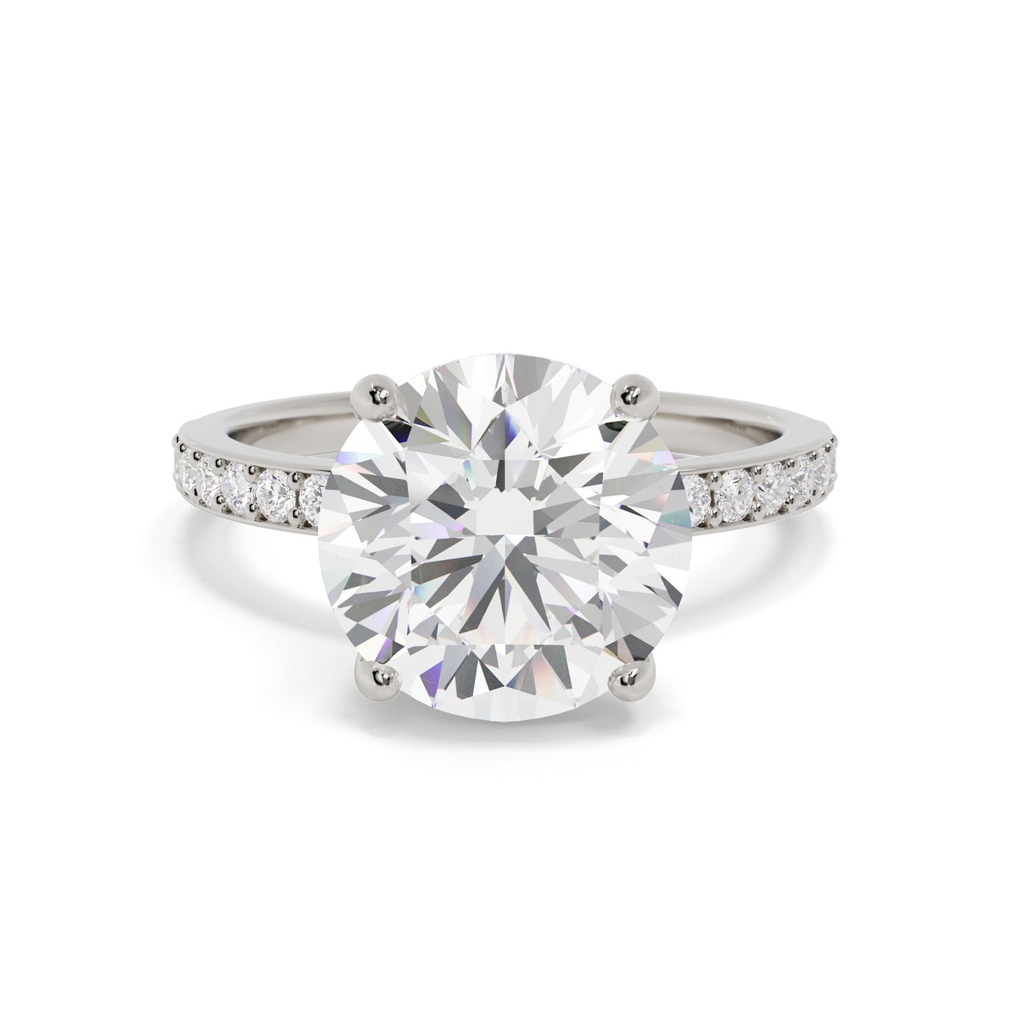 14K Two-Tone Maria Semi-Mount Engagement Ring – Hidden Halo