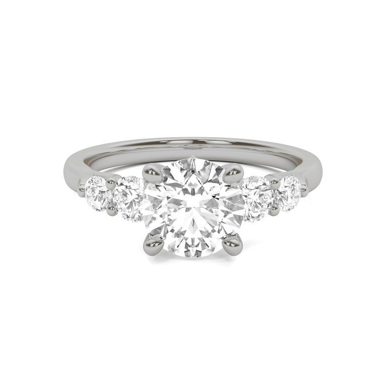 14K White Gold Susan Semi-Mount Engagement Ring – Trellis Design