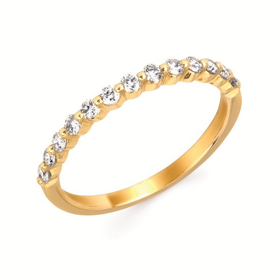 1/3 Ctw. Diamond Shared Prong Band Ring in 14K Gold