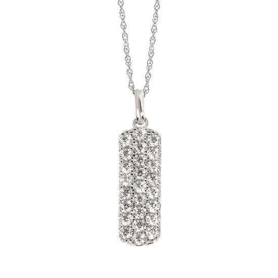 14KWG 25th Anniversary Diamond Pendant – 1CTW Radiant Tribute