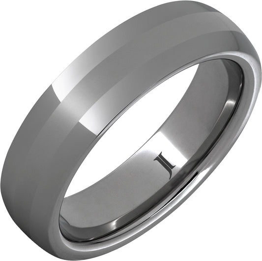 6MM RUGGED TUNGSTEN DOMED MENS