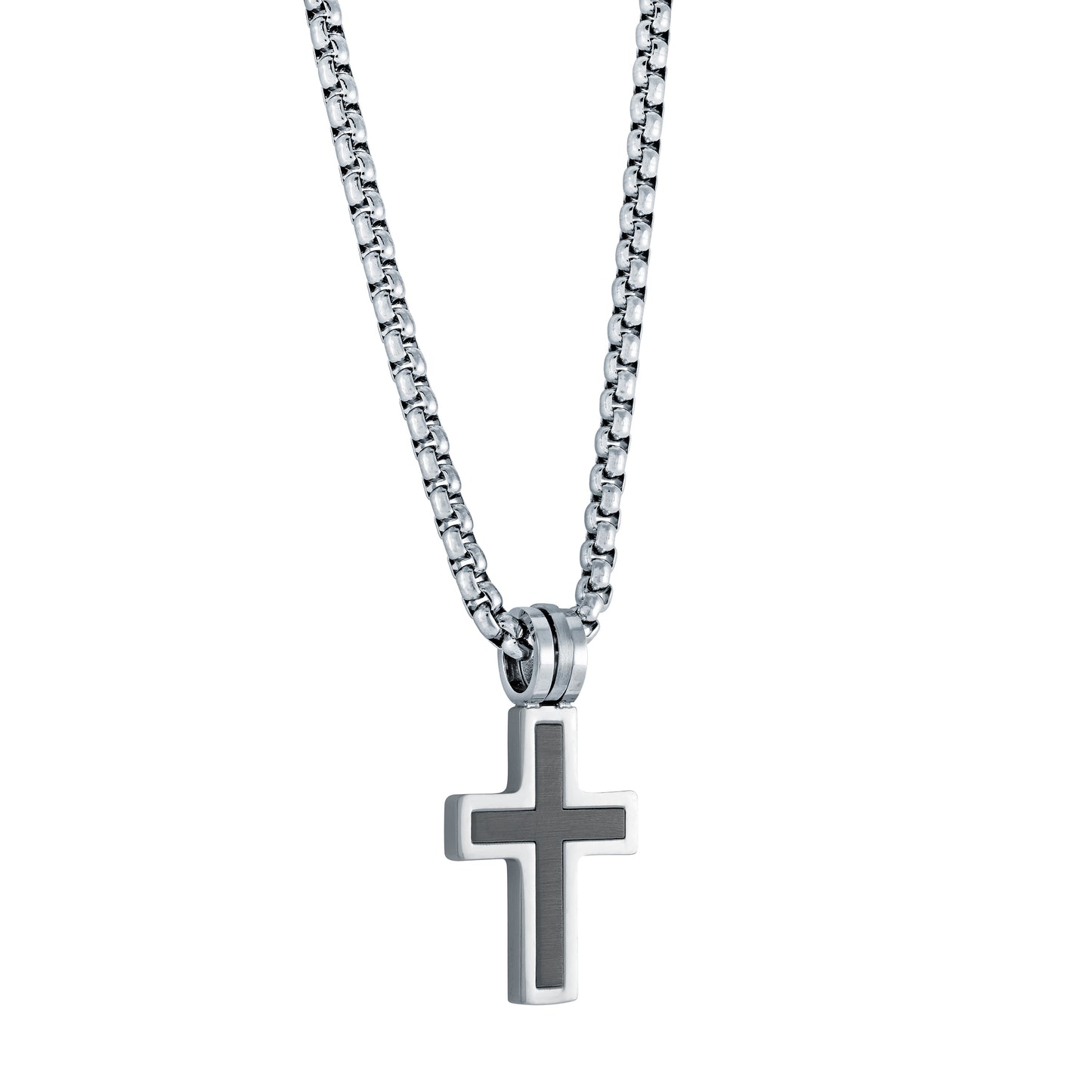 Stainless Steel, Black, Brushe