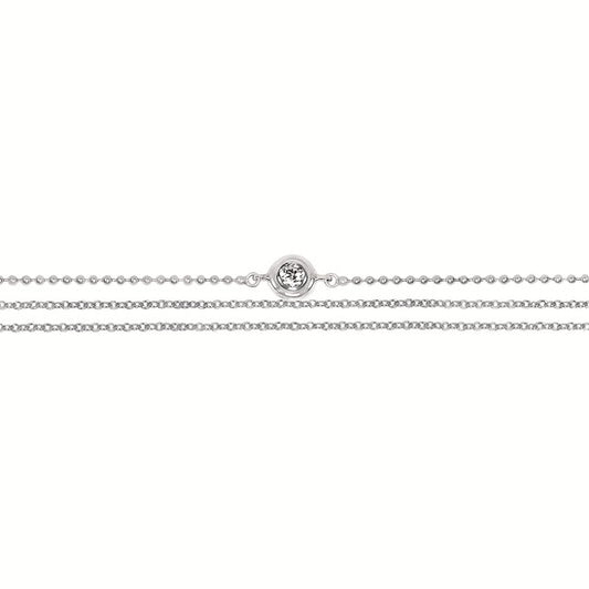 SS .04CTW Diamond Bracelet – Delicate Sparkle