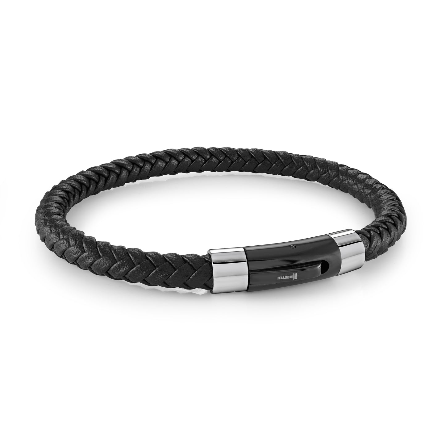 S.STEEL BLACK-IP PUSH-CLASP BL
