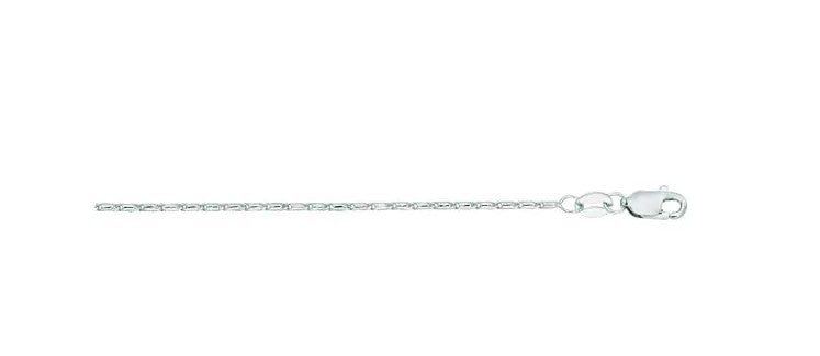 14K White Gold 18" Lumina Chain with Lobster Clasp
