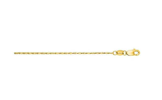 14K Yellow Gold 18" Lumina Chain with Lobster Clasp