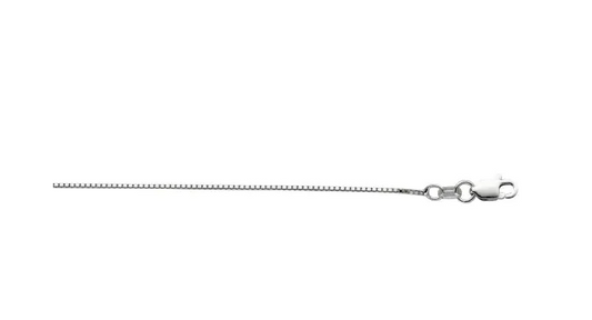 Sterling Silver 18 Box Chain with Lobster Clasp