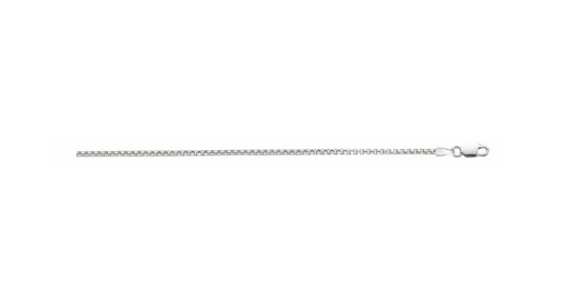 Sterling Silver 18" Round Box Chain with Lobster Clasp