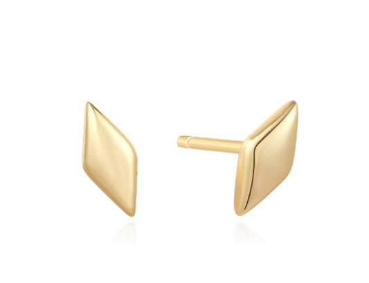 Ania Haie “Dusk Divas” Gold Sparkle Stud Earrings – SS/YGP
